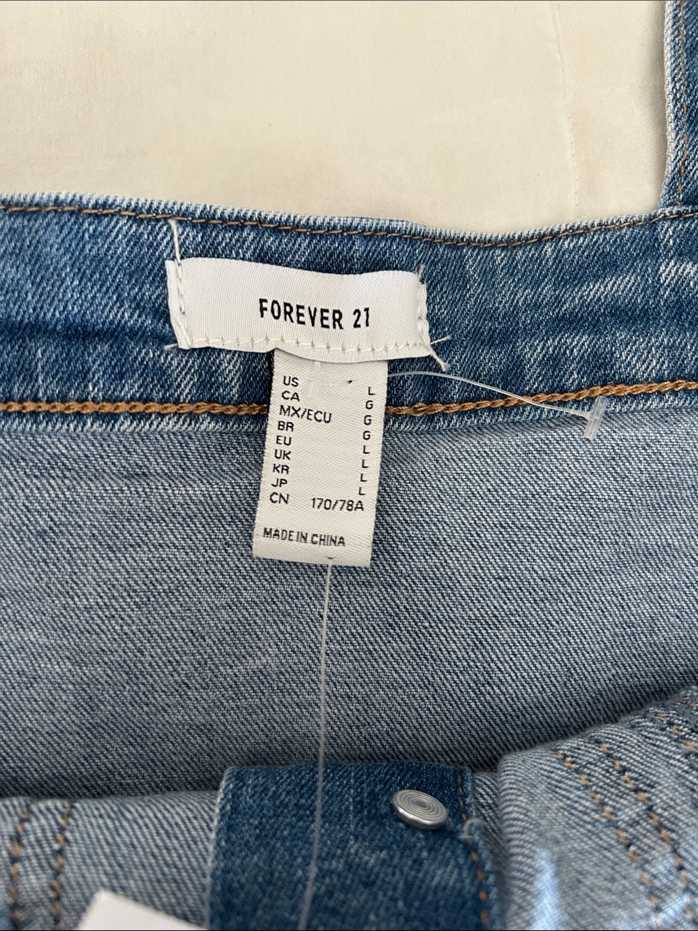 Forever 21 Blue Denim Kids' Suspender Bottoms - Picture 4 of 6